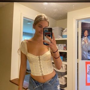 Button up crop top